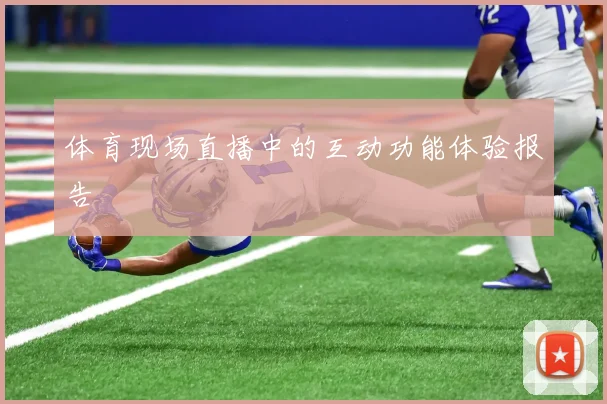 体育现场直播中的互动功能体验报告
